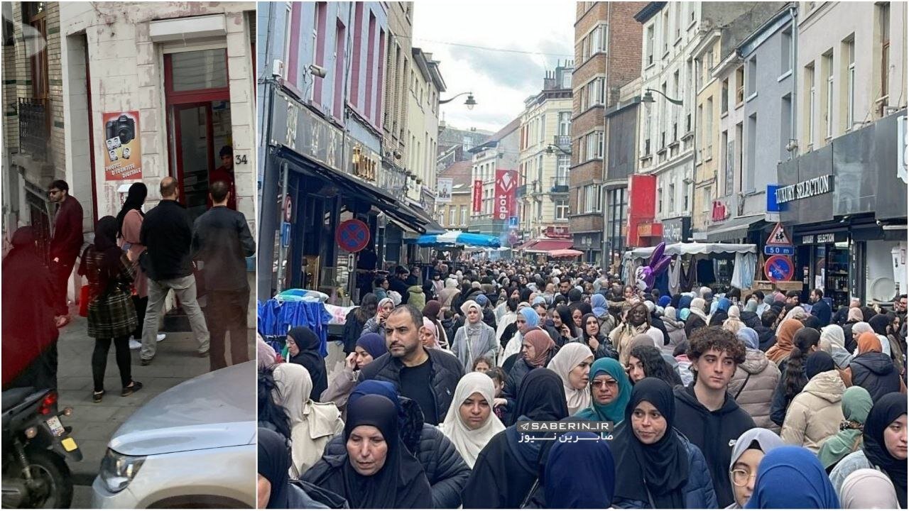 عکس/ پوشش باونکردنی زنان در خیابان‌های بروکسل بلژیک