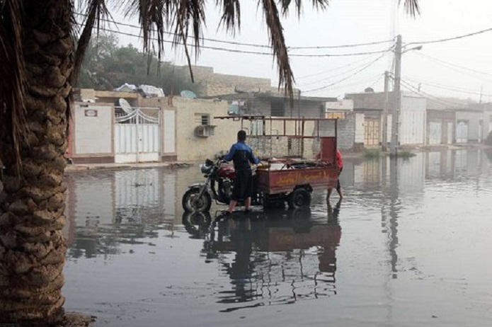 وضعیت آبگرفتگی در اهواز و ماهشهر
