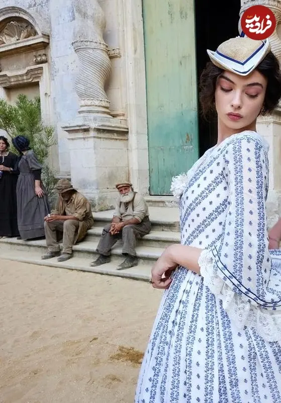 دختر مونیکا بلوچی با لباس قرون وسطایی