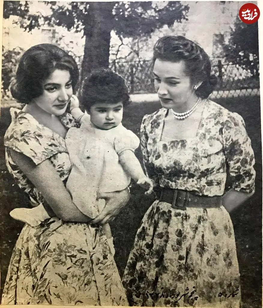 فوزیه به همراه دخترش شهناز پهلوی