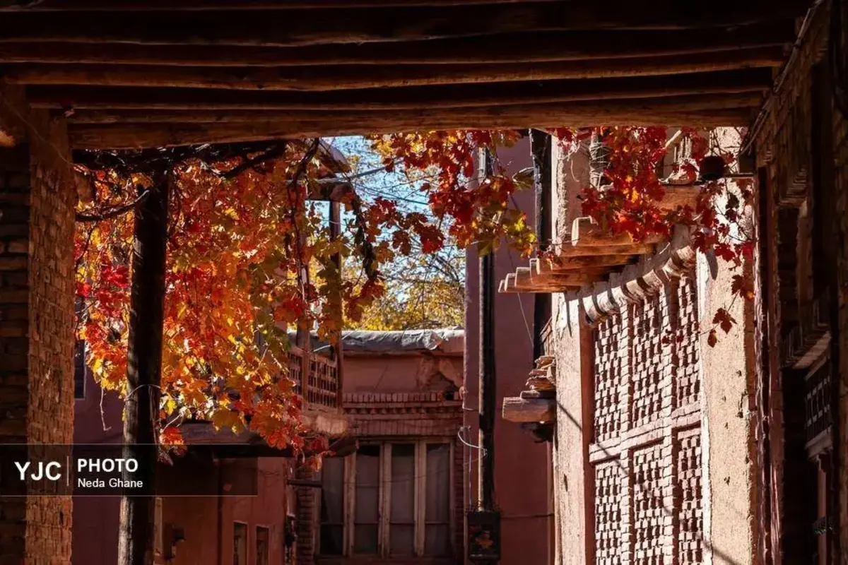 پاییز ابیانه جشن رنگ‌ها در روستای سرخ