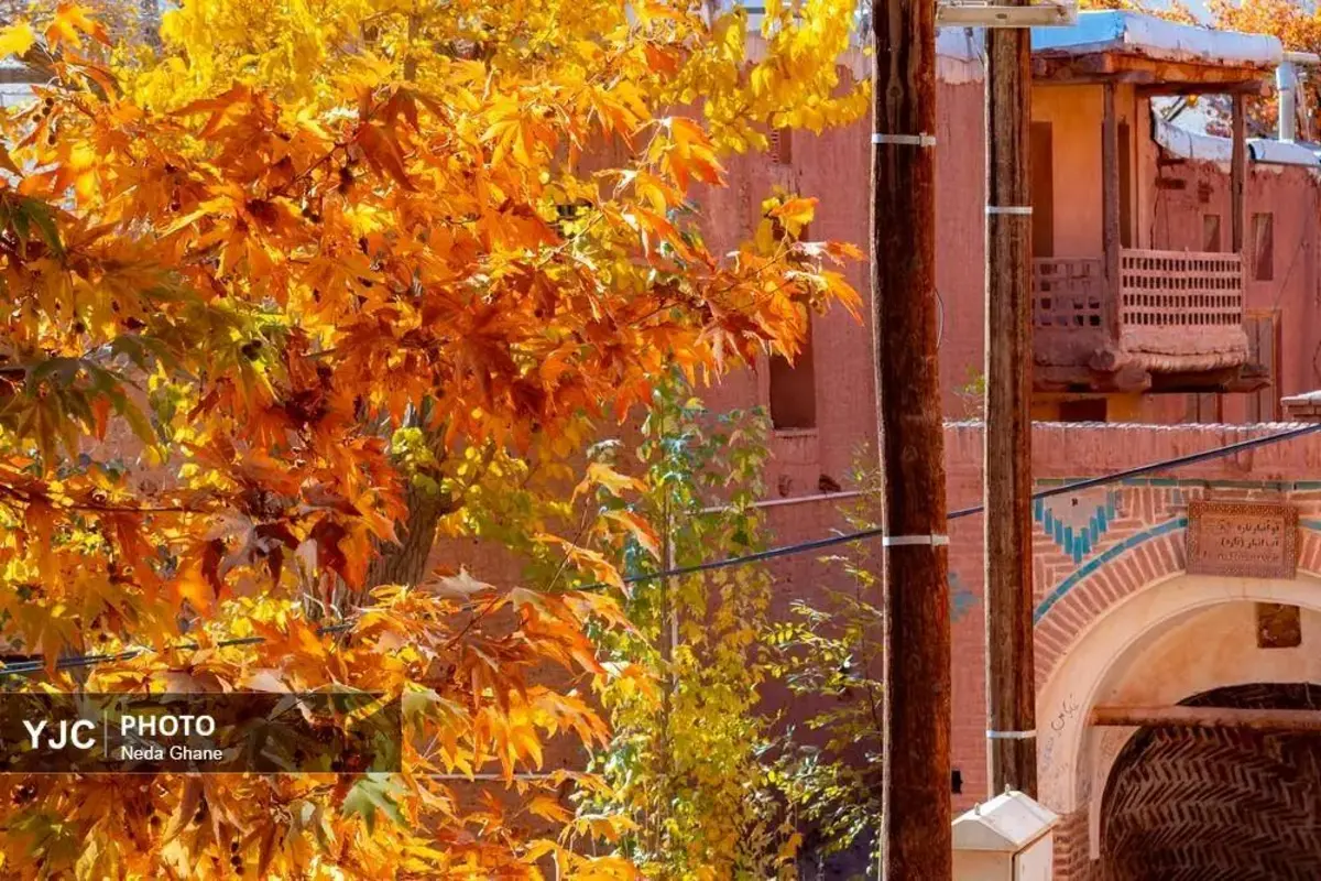 پاییز ابیانه جشن رنگ‌ها در روستای سرخ