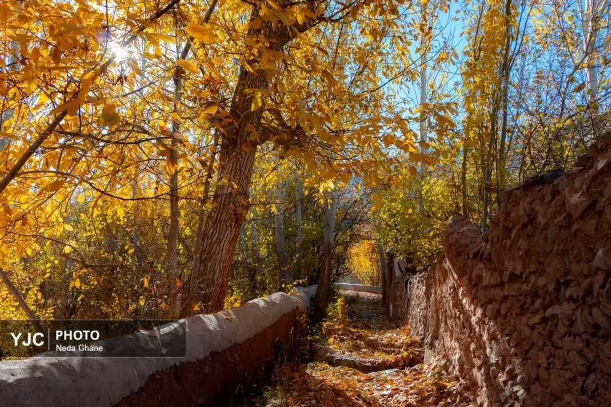 پاییز ابیانه جشن رنگ‌ها در روستای سرخ