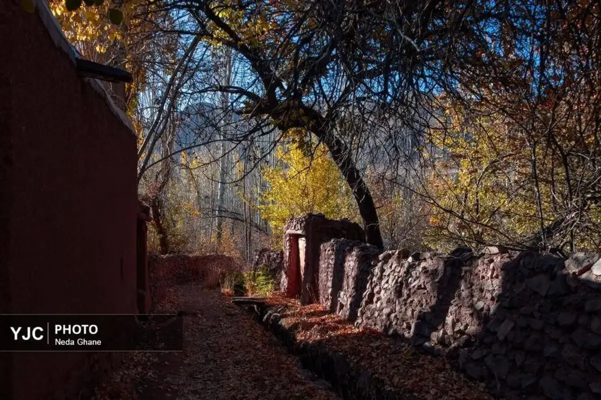پاییز ابیانه جشن رنگ‌ها در روستای سرخ
