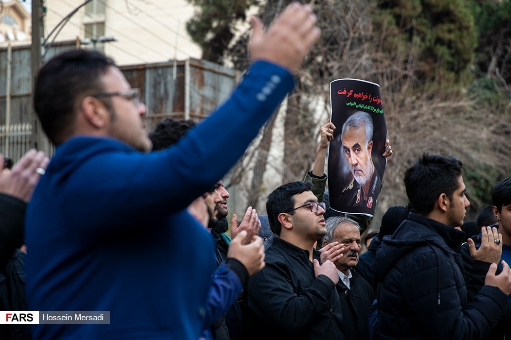 تجمع مردم تهران مقابل «دفتر سازمان ملل»