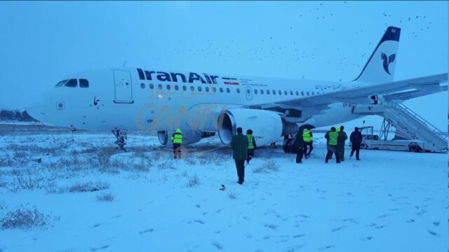 خروج هواپیمای کرمانشاه و تهران از باند