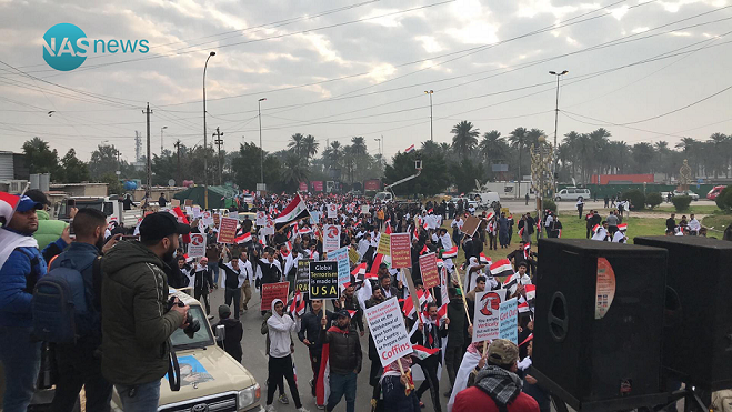 تظاهرات میلیونی ضد آمریکایی در عراق