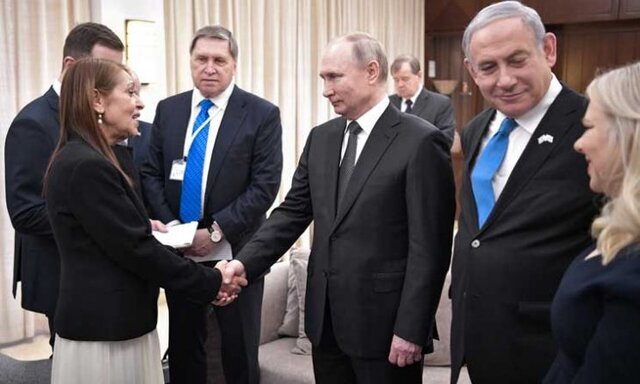 عکس پوتین با خانواده نتانیاهو