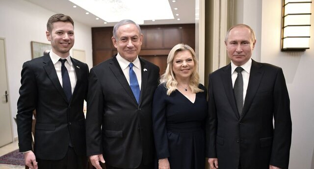عکس پوتین با خانواده نتانیاهو