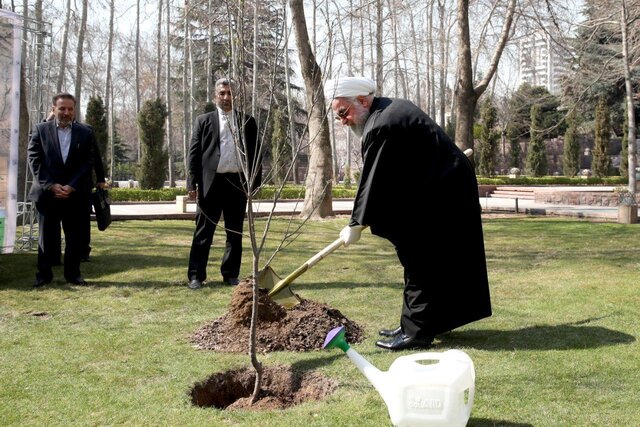 درختکاری رئیس جمهور 