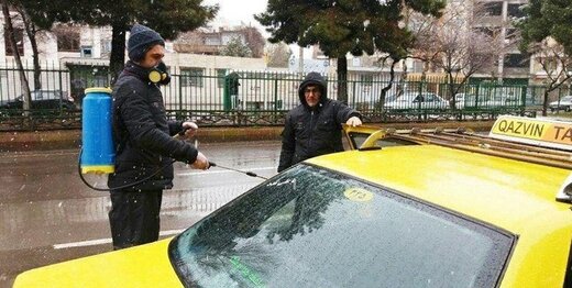 رانندگان تاکسی مبتلا به کرونا در تهران