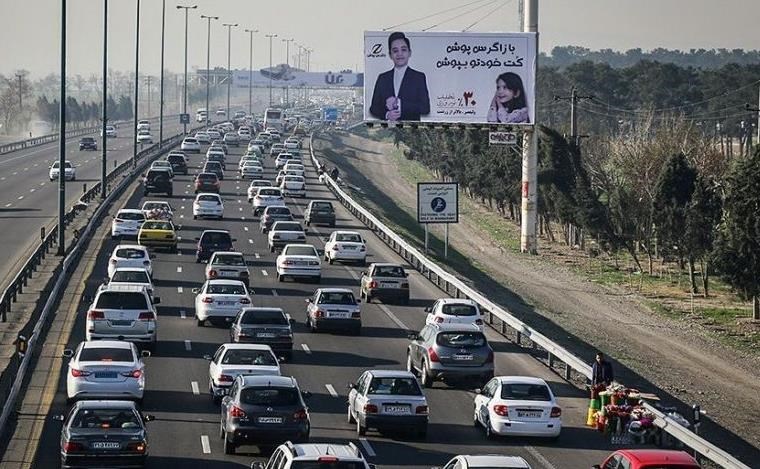 ترافیک نیمه‌سنگین در آزادراه تهران قم