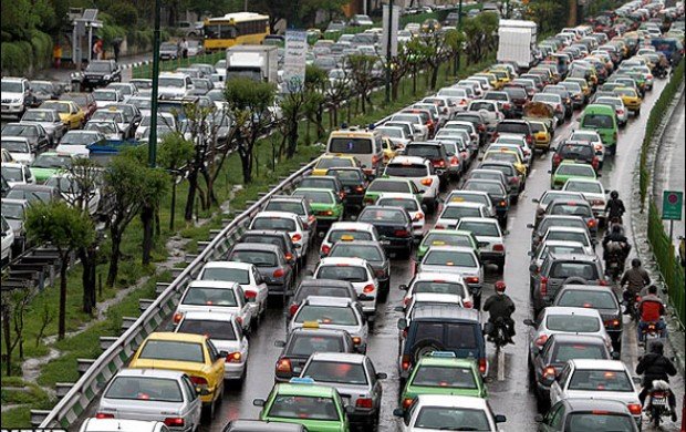 ترافیک در بزرگراهای تهران