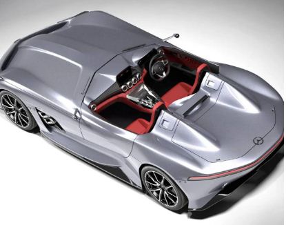 رندر گرافیکی مرسدس AMG GT Silver Echo برای بزرگداشت استرلینگ ماس
