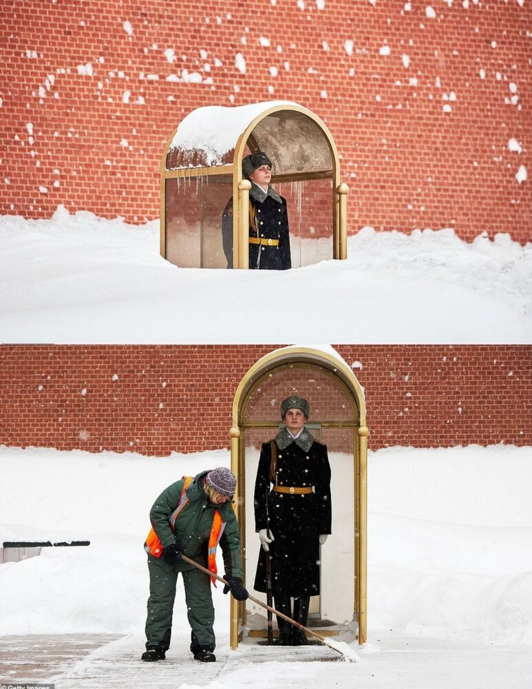  برف در مسکو 