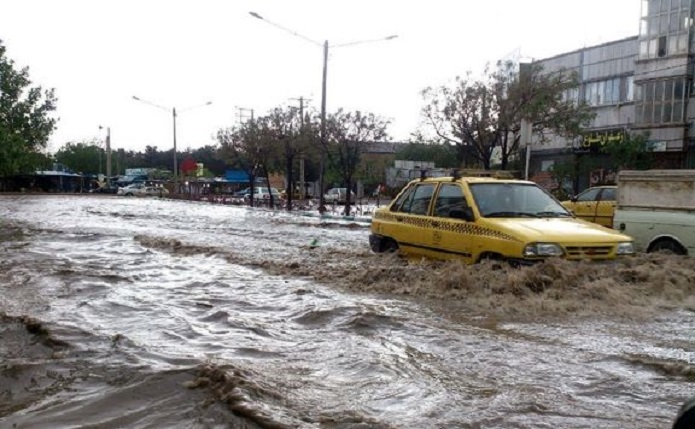 روستای کلات درگیر سیلاب