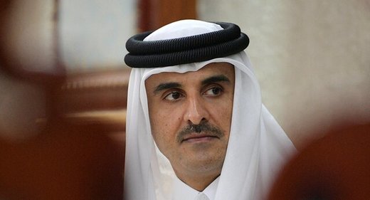 پیام تسلیت امیر قطر 