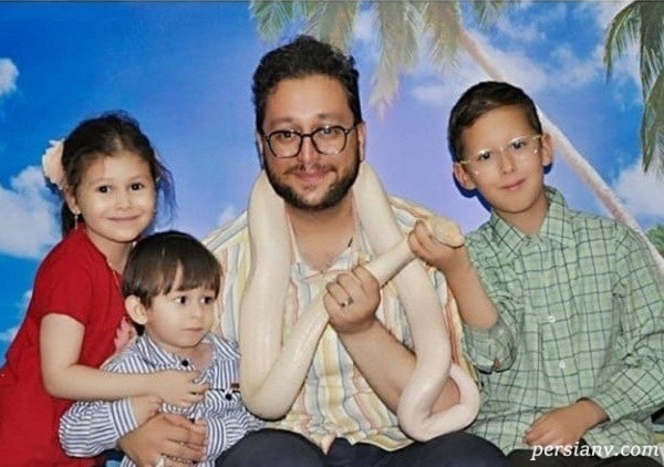 عکسی از سید بشیر حسینی به همراه خانواده اش