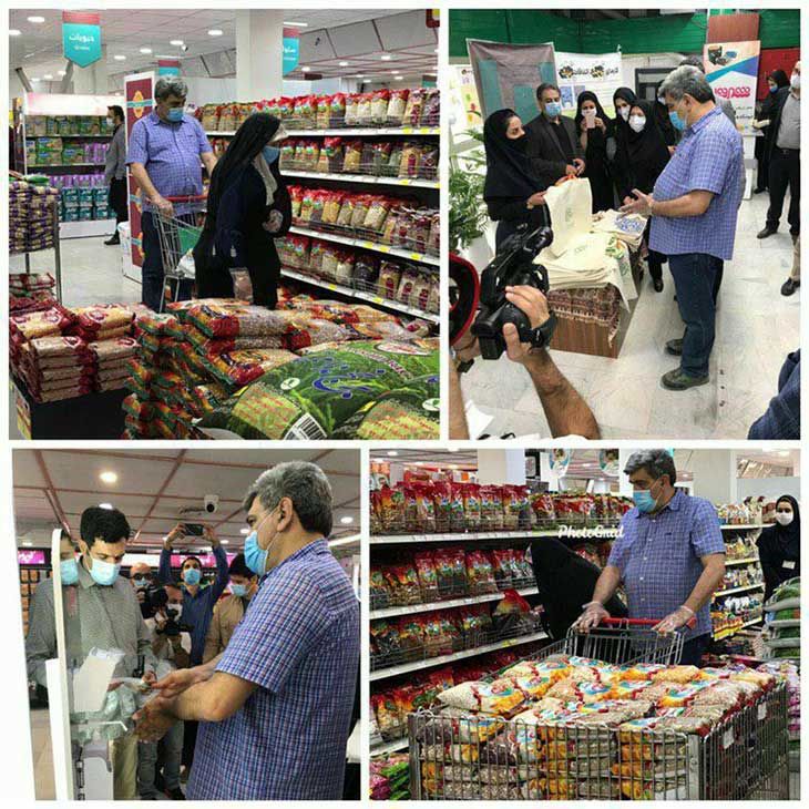 شهردار تهران در فروشگاه 