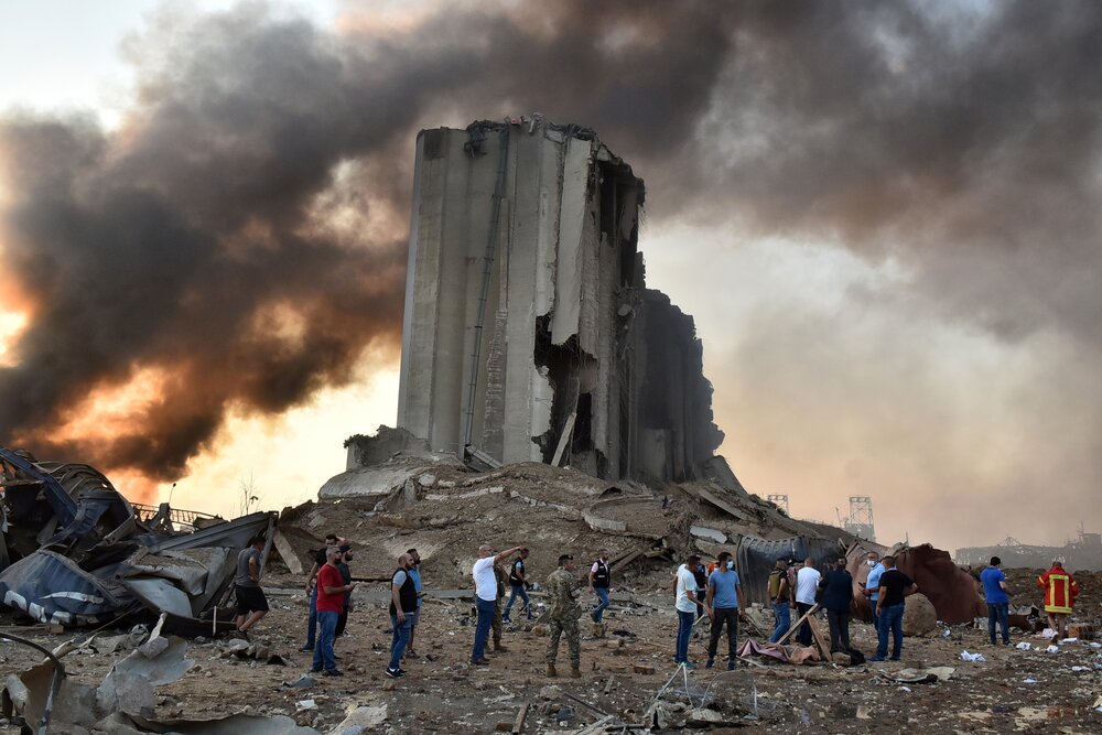 مراسم بزرگداشت  و یادبود کشته‌شدگان انفجار بیروت