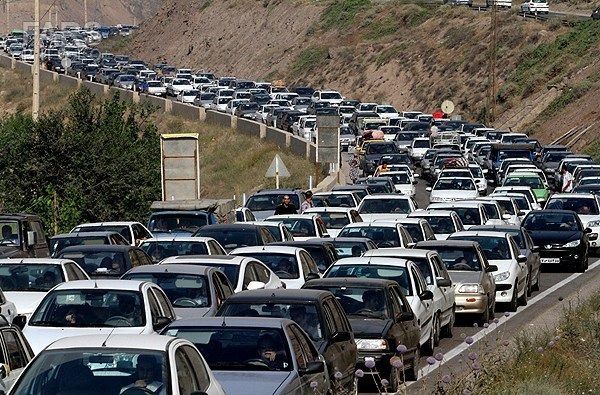 وضعیت ترافیک در جاده چالوس