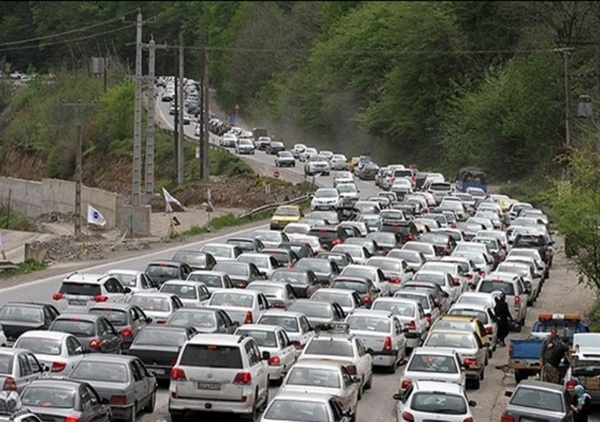 ترافیک سنگین در محور هراز و کندوان