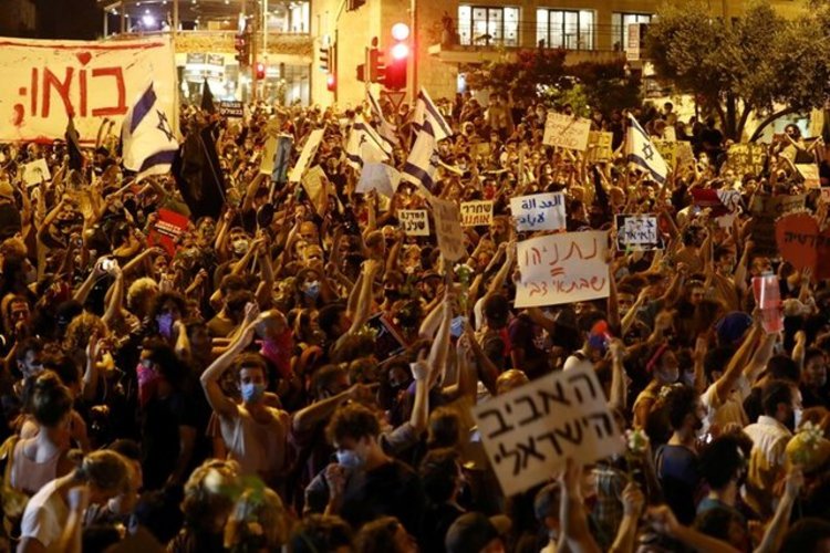 تظاهرات مخالفان نتانیاهو
