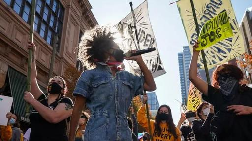 جشن خیابانی در آمریکا بعد از پیروزی بایدن