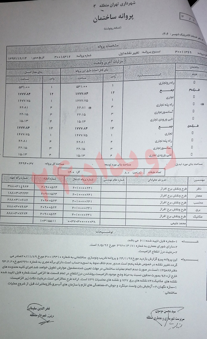 برج‌سازی روبروی سفارت انگلیس