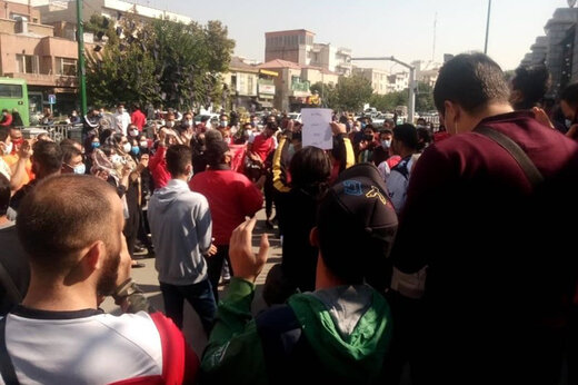  اعتراض و درگیری خیابانی در کرمانشاه 