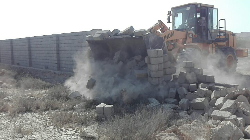۵ هزار مترمربع اراضی خالصه دولتی در روستای دفاری قشم رفع تصرف شد