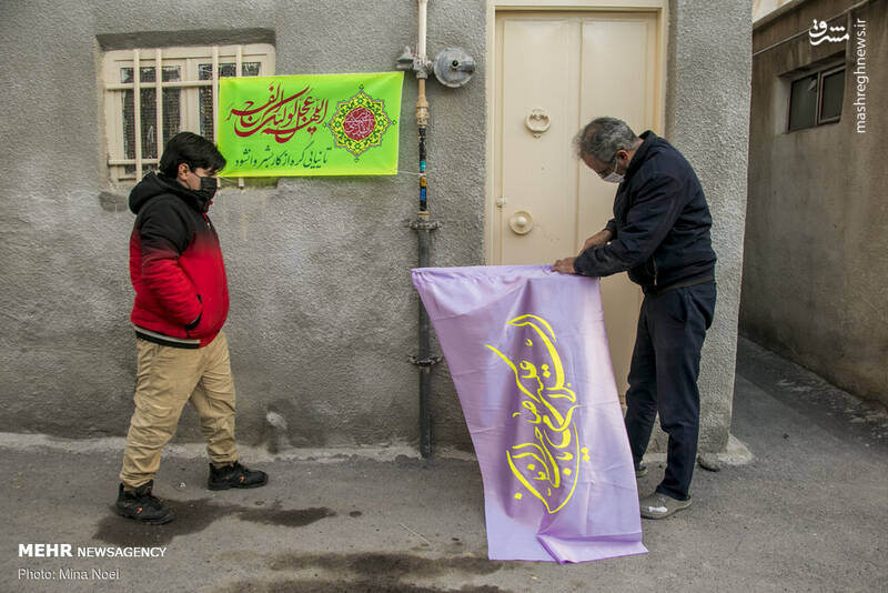 مردم تبریز در آستانه استقبال از جشن بزرگ نیمه شعبان با آذین بندی و چراغانی و نصب پرچم‌های امام زمان (عج) در قالب پویش مهدوی در محلات شهر تبریز به پیشواز این روز بزرگ رفتند.