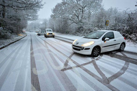 هنگام سر خوردن خودرو روی برف چه کنیم؟