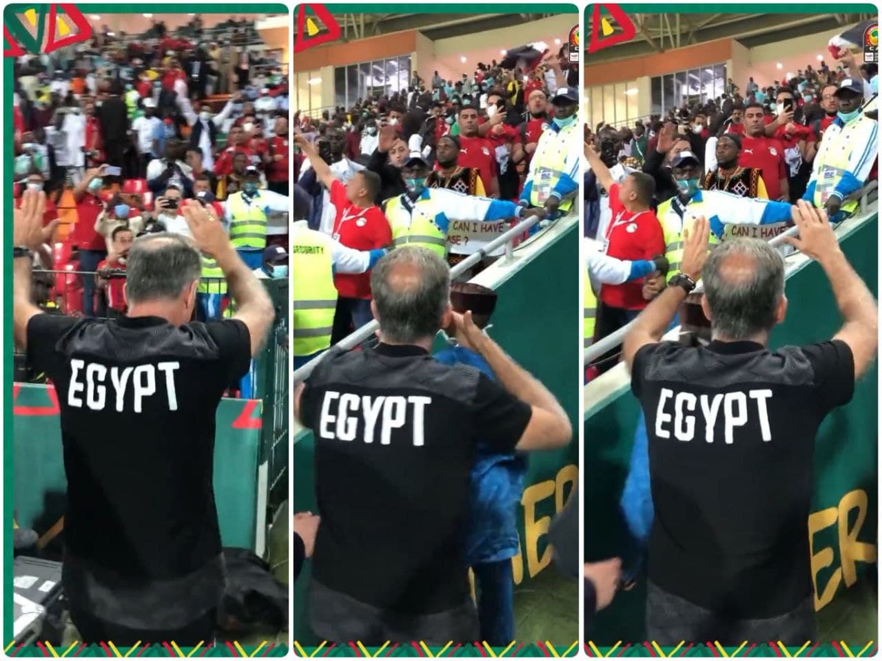 بوسه‌ های کی‌روش به سمت هواداران مصری