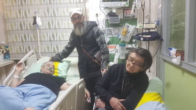 محمد کاسبی در بیمارستان