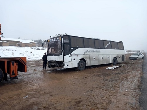 تصادف اتوبوس کارگران اصفهانی