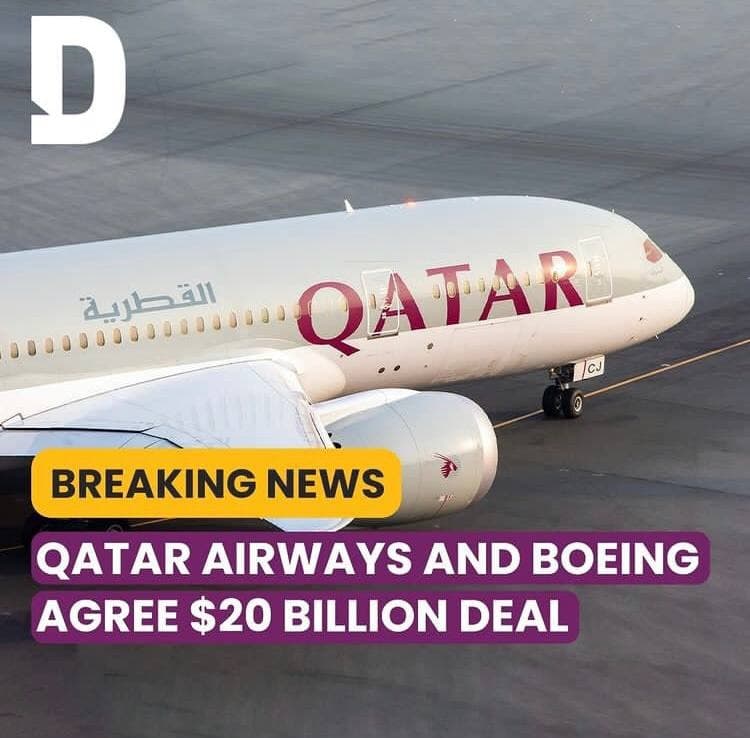 بوئینگ بزرگ‌ترین قرارداد تاریخ خود را با هواپیمایی قطر امضا کرد