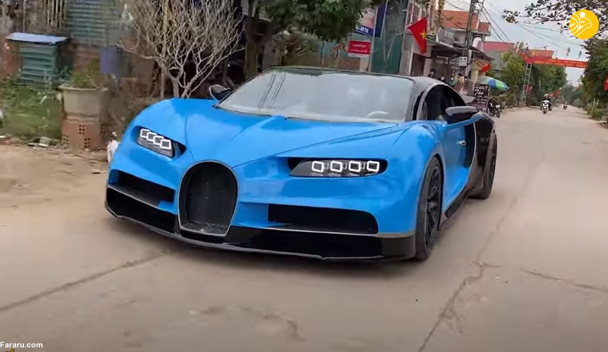 ساخت باورنکردنی بوگاتی شیرون با خاک رس