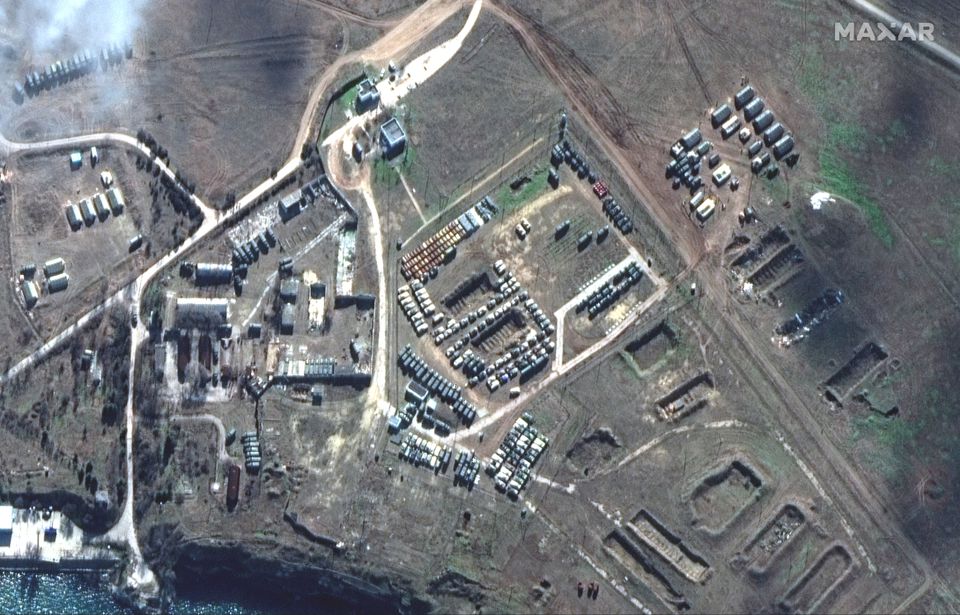 اوکراین در محاصره زمینی و دریایی روسیه + تصاویر ماهواره‌ای