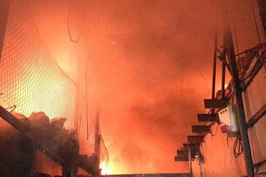  آتش‌سوزی در بازار لوازم خانگی تهران