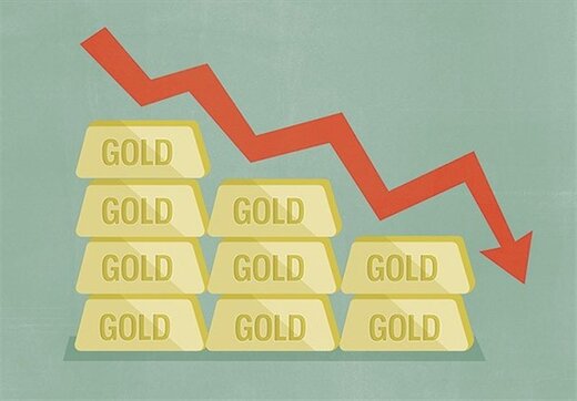 سقوط قیمت طلا