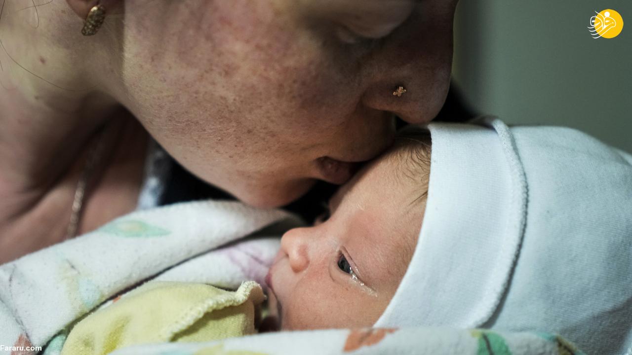 زایمان در میان تهاجم روسیه 