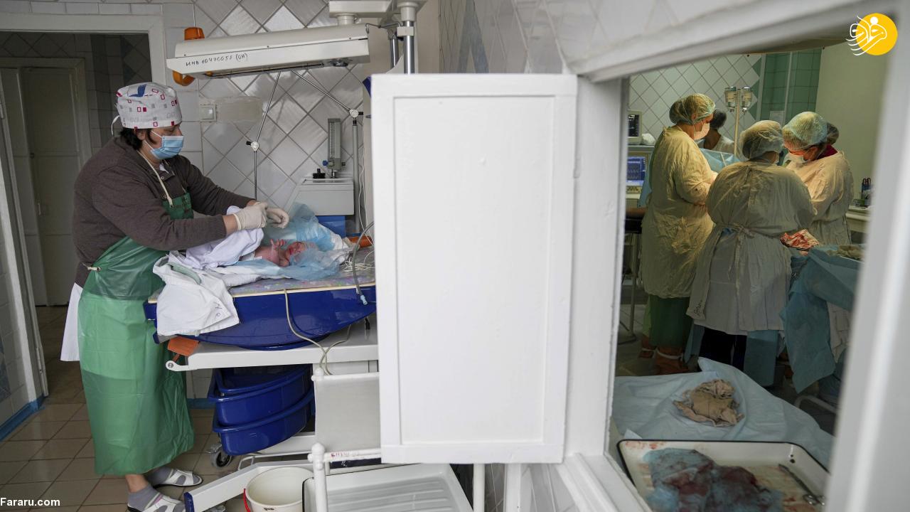 زایمان در میان تهاجم روسیه 