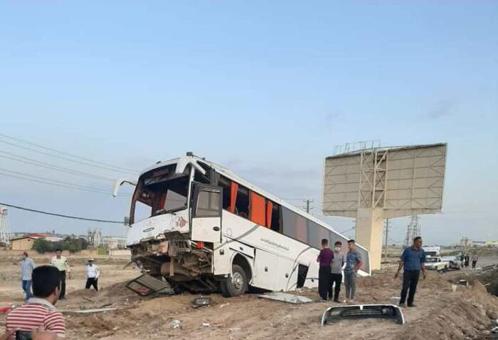 واژگونی اتوبوس