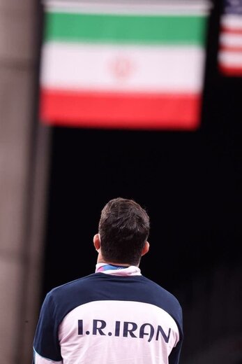 حسن یزدانی روی سکو نایب قهرمانی المپیک