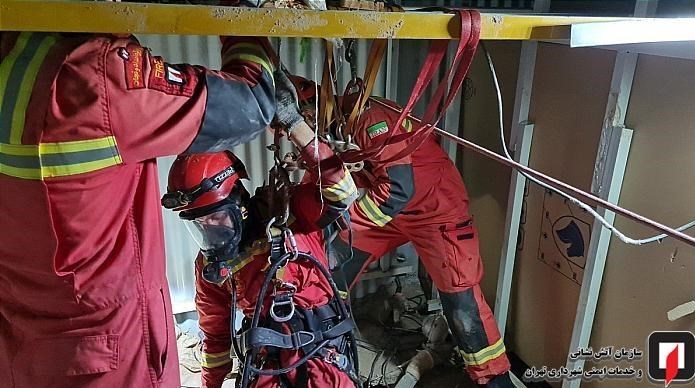 سقوط سه مرد جوان در یک چاه منجر