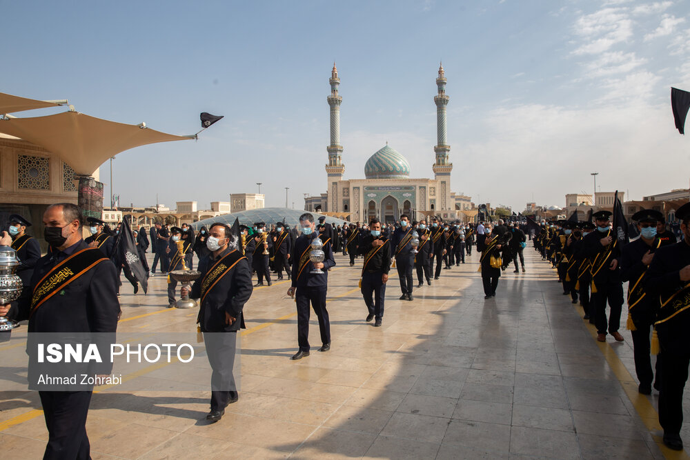 دسته عزاداری خادمان کریمه اهل بیت(ع) در سالروز شهادت امام رضا(ع)