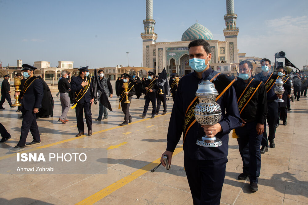 دسته عزاداری خادمان کریمه اهل بیت(ع) در سالروز شهادت امام رضا(ع)