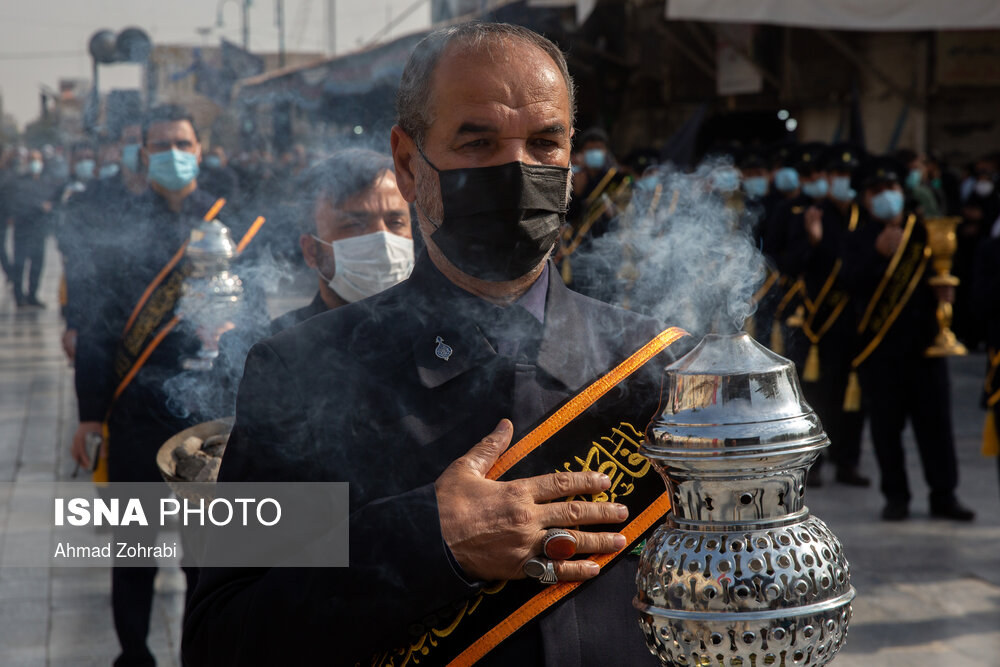 دسته عزاداری خادمان کریمه اهل بیت(ع) در سالروز شهادت امام رضا(ع)