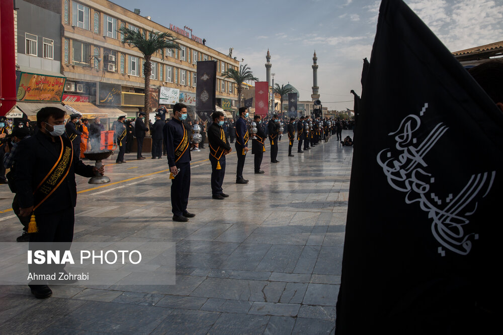 دسته عزاداری خادمان کریمه اهل بیت(ع) در سالروز شهادت امام رضا(ع)